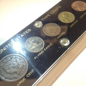 Valuable Old 1849 to 1964 US Type Coins Set- Phenomenal Set- 750 Dollars Value